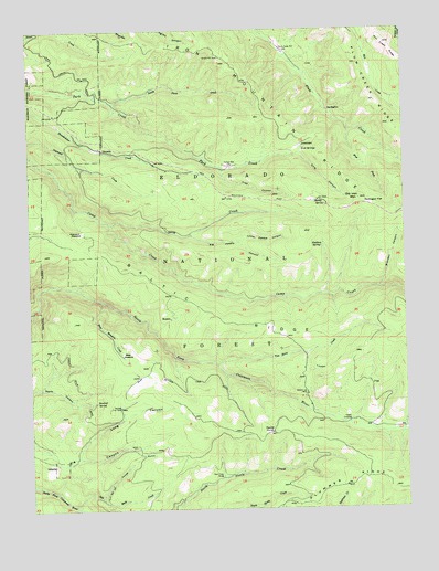 Old Iron Mountain, CA USGS Topographic Map