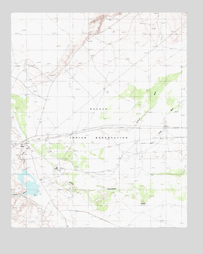 Old Leupp, AZ USGS Topographic Map