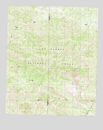 Old Man Mountain, CA USGS Topographic Map
