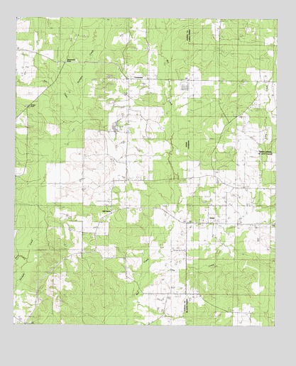 Old Panola, TX USGS Topographic Map