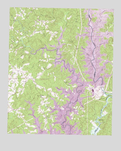 Old Pickens, SC USGS Topographic Map