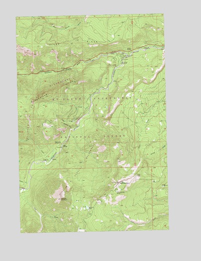 Old Scab Mountain, WA USGS Topographic Map