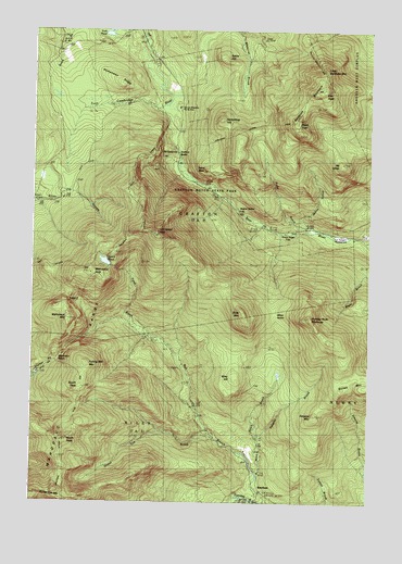 Old Speck Mountain, ME USGS Topographic Map