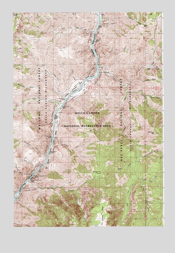 Old Timer Mountain, ID USGS Topographic Map