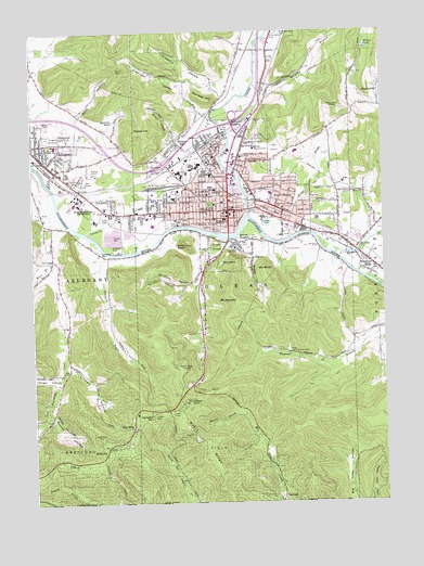 Olean, NY USGS Topographic Map