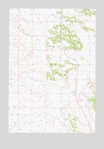 Olive, MT USGS Topographic Map
