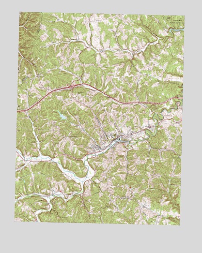 Olive Hill, KY USGS Topographic Map
