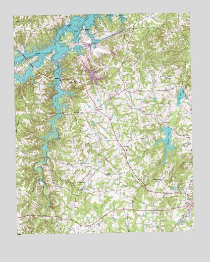 Olive Hill, NC USGS Topographic Map