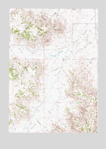 Oliver Draw, WY USGS Topographic Map