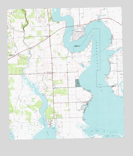 Olivia, TX USGS Topographic Map