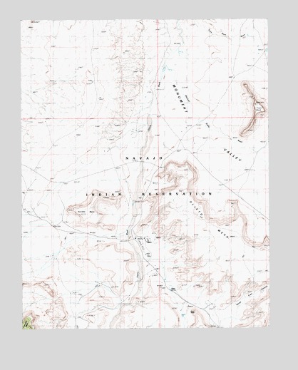 Oljato, UT USGS Topographic Map