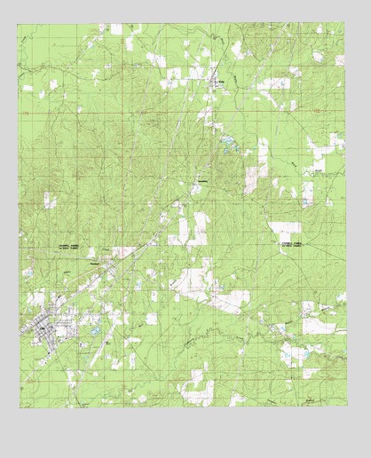 Olla East, LA USGS Topographic Map