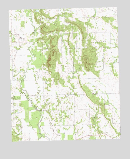 Olney, OK USGS Topographic Map