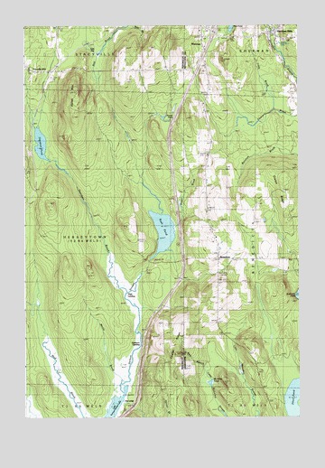 Benedicta, ME USGS Topographic Map