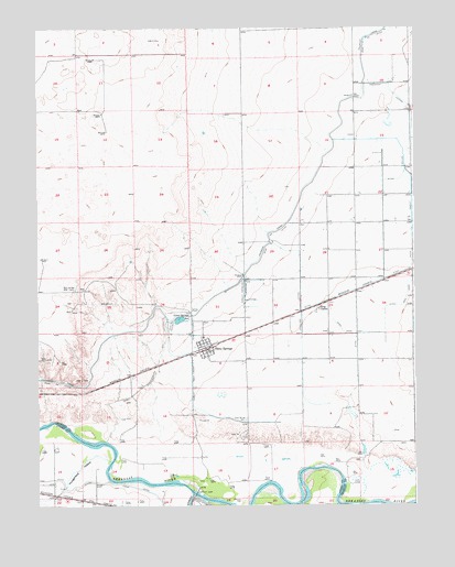 Olney Springs, CO USGS Topographic Map