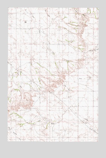 Olson Coulee South, MT USGS Topographic Map