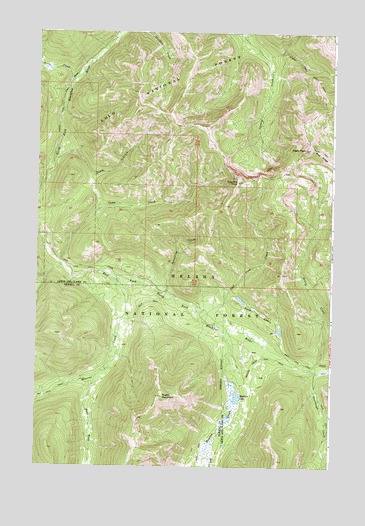Olson Peak, MT USGS Topographic Map