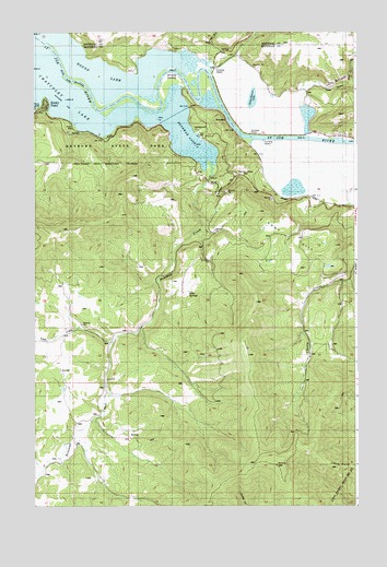 Benewah Lake, ID USGS Topographic Map