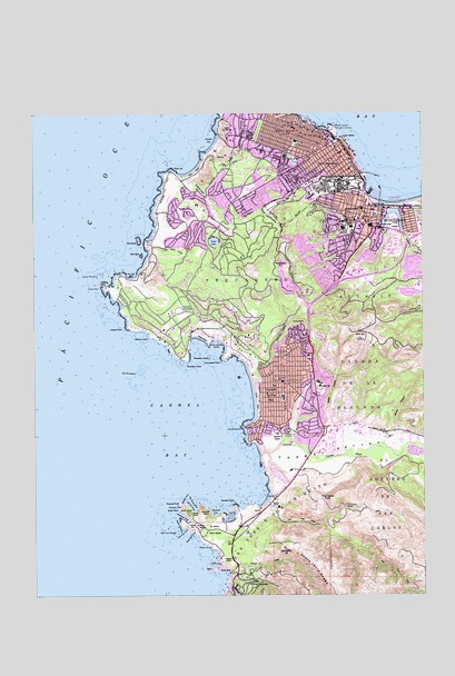 Monterey, CA USGS Topographic Map