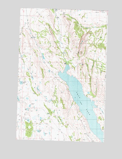 Omak Lake, WA USGS Topographic Map