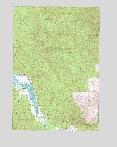 Oman Ranch, WA USGS Topographic Map