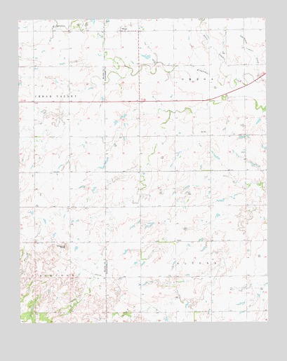 Omega, OK USGS Topographic Map
