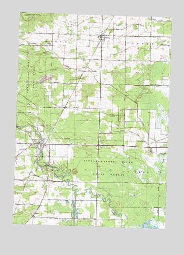 Omer, MI USGS Topographic Map