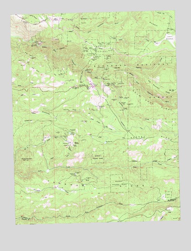 Omo Ranch, CA USGS Topographic Map