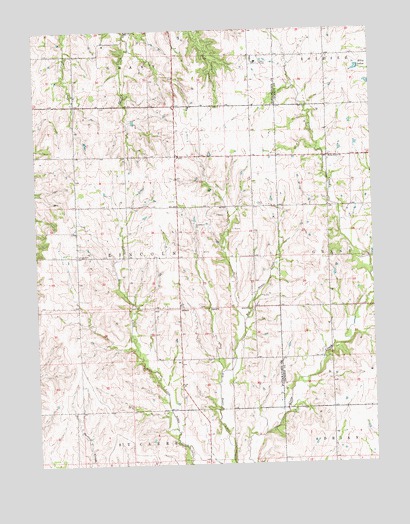 Onaga NE, KS USGS Topographic Map