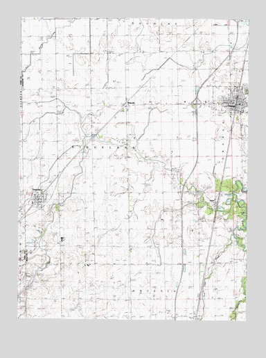 Onarga West, IL USGS Topographic Map