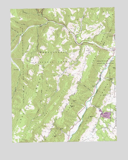 Onego, WV USGS Topographic Map