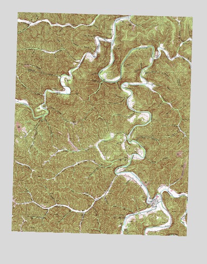Oneida, KY USGS Topographic Map