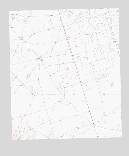 Benge Corner SW, TX USGS Topographic Map