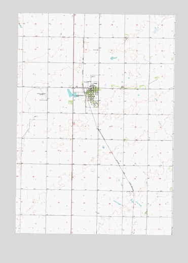 Onida, SD USGS Topographic Map