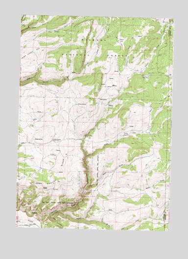 Onion Gulch, WY USGS Topographic Map