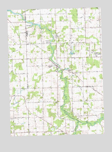 Onondaga, MI USGS Topographic Map