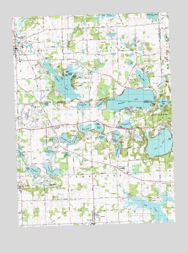 Onsted, MI USGS Topographic Map