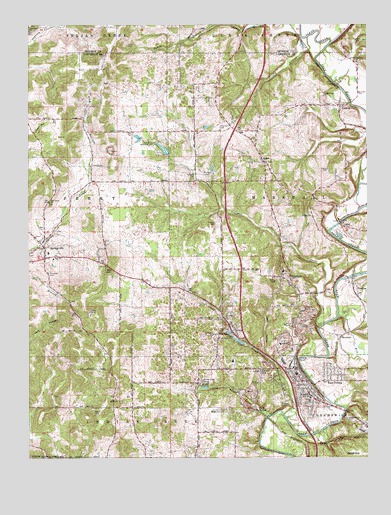 Oolitic, IN USGS Topographic Map