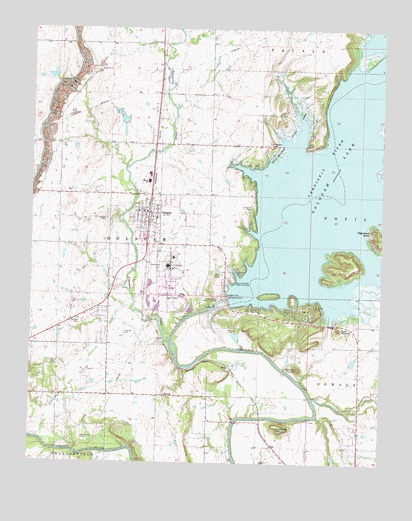 Oologah, OK USGS Topographic Map