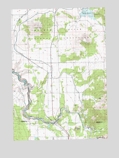 Opal City, OR USGS Topographic Map