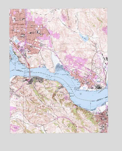 Benicia, CA USGS Topographic Map