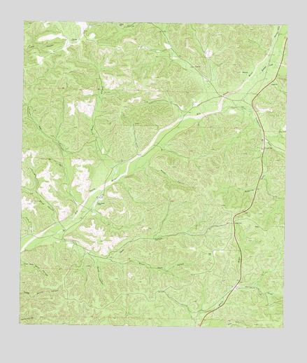 Open Hollow, TX USGS Topographic Map