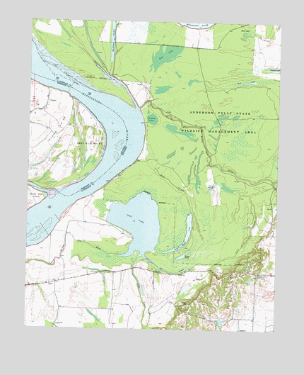 Open Lake, TN USGS Topographic Map