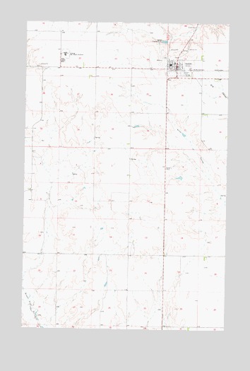 Opheim, MT USGS Topographic Map