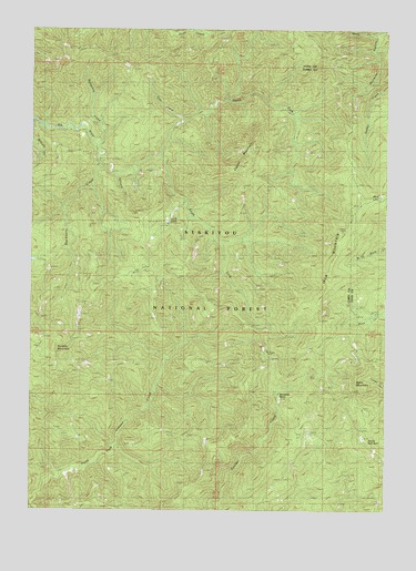 Ophir Mountain, OR USGS Topographic Map