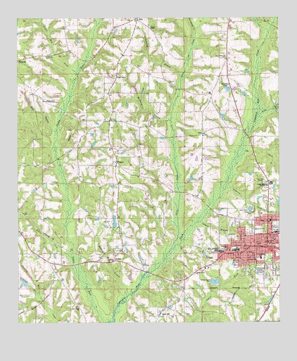 Opp West, AL USGS Topographic Map