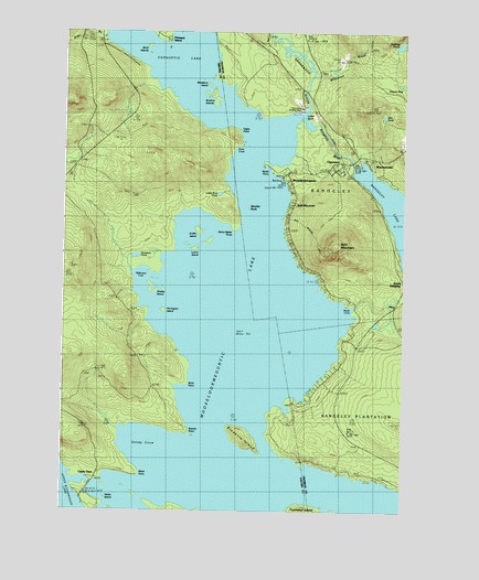 Oquossoc, ME USGS Topographic Map