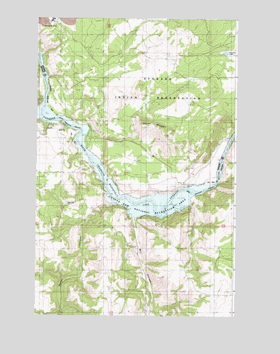 Benjamin Lake, WA USGS Topographic Map
