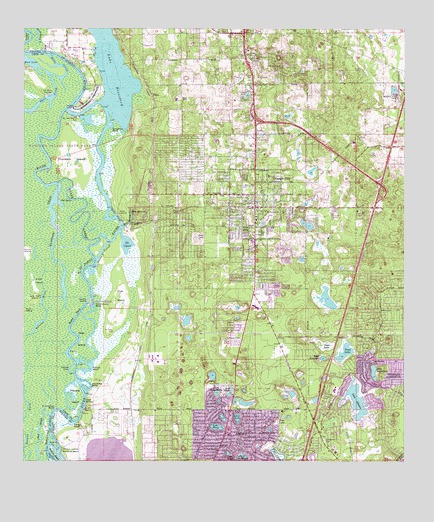 Orange City, FL USGS Topographic Map