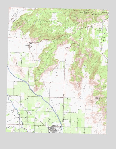 Orange Cove North, CA USGS Topographic Map